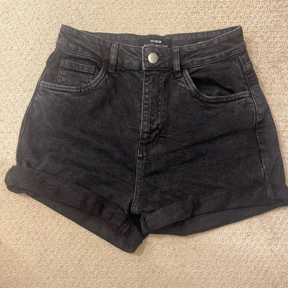 Cotton On Women’s Black Denim Shorts